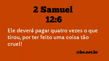 2 Samuel 12:6 NTLH