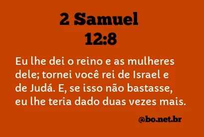 2 Samuel 12:8 NTLH