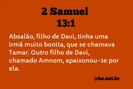 2 Samuel 13:1 NTLH