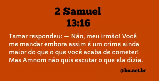 2 Samuel 13:16 NTLH