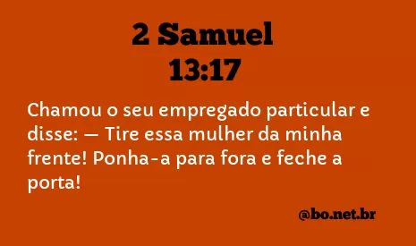 2 Samuel 13:17 NTLH