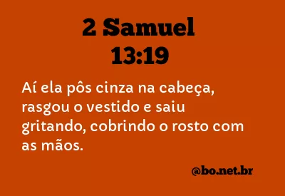 2 Samuel 13:19 NTLH