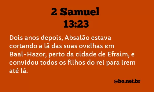 2 Samuel 13:23 NTLH