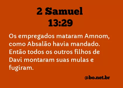 2 Samuel 13:29 NTLH
