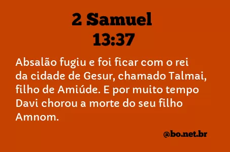 2 Samuel 13:37 NTLH
