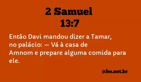 2 Samuel 13:7 NTLH