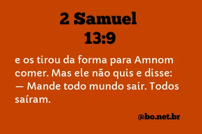 2 Samuel 13:9 NTLH