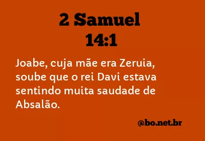 2 Samuel 14:1 NTLH