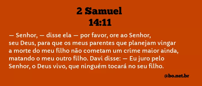 2 Samuel 14:11 NTLH