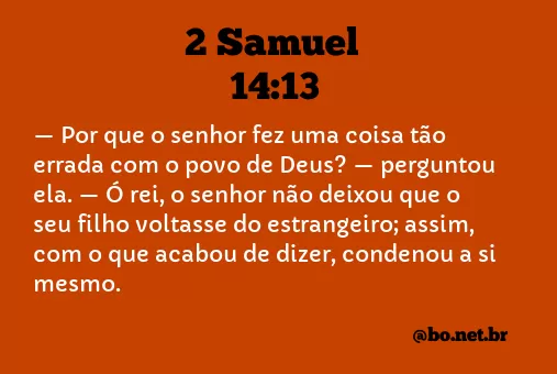 2 Samuel 14:13 NTLH