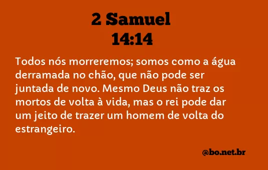 2 Samuel 14:14 NTLH