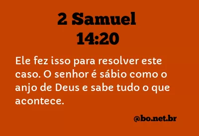 2 Samuel 14:20 NTLH