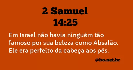 2 Samuel 14:25 NTLH