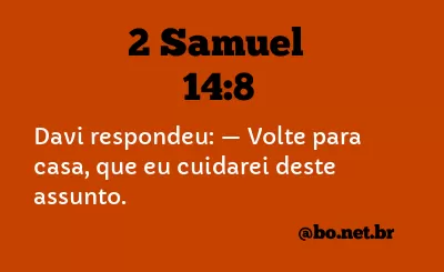 2 Samuel 14:8 NTLH