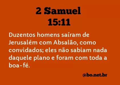 2 Samuel 15:11 NTLH