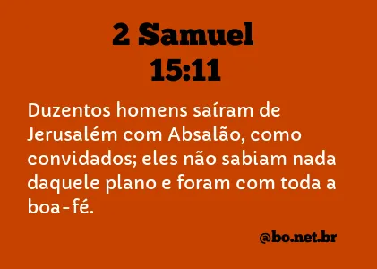 2 Samuel 15:11 NTLH