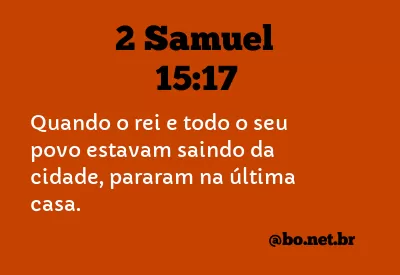 2 Samuel 15:17 NTLH