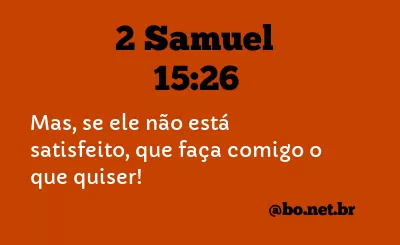 2 Samuel 15:26 NTLH