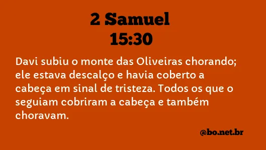 2 Samuel 15:30 NTLH