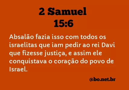 2 Samuel 15:6 NTLH