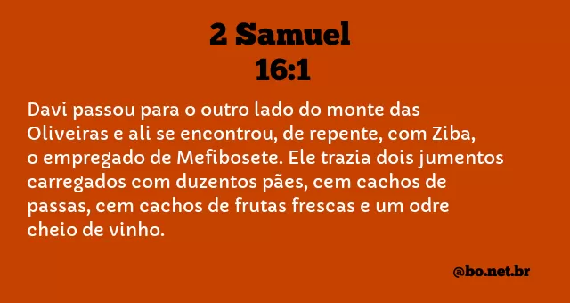 2 Samuel 16:1 NTLH