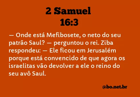 2 Samuel 16:3 NTLH