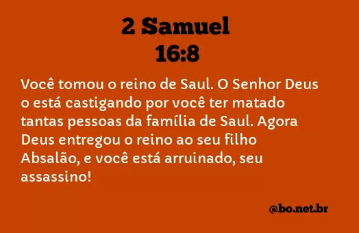 2 Samuel 16:8 NTLH