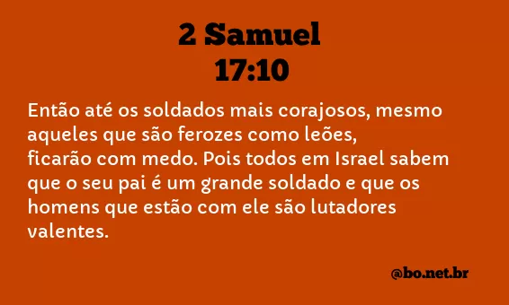 2 Samuel 17:10 NTLH