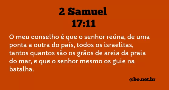 2 Samuel 17:11 NTLH
