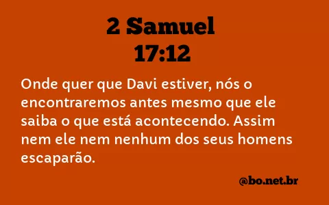 2 Samuel 17:12 NTLH