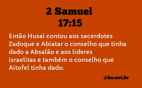 2 Samuel 17:15 NTLH
