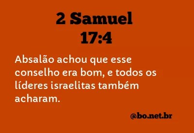 2 Samuel 17:4 NTLH