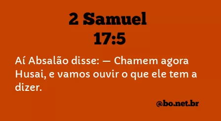 2 Samuel 17:5 NTLH