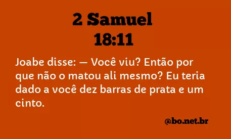 2 Samuel 18:11 NTLH