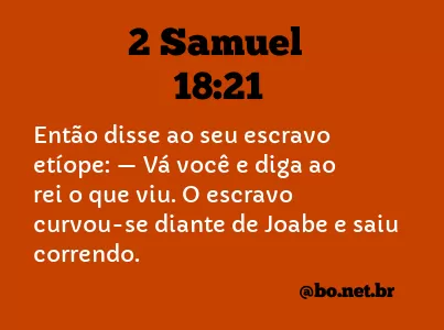 2 Samuel 18:21 NTLH