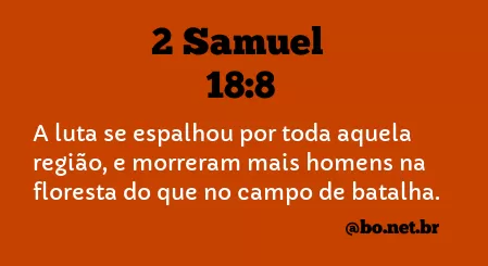 2 Samuel 18:8 NTLH