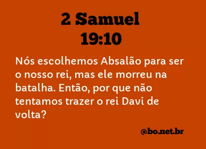 2 Samuel 19:10 NTLH