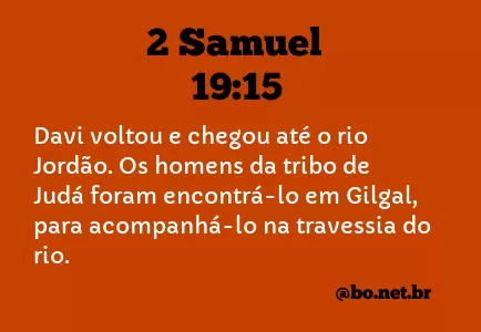 2 Samuel 19:15 NTLH