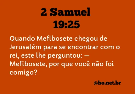 2 Samuel 19:25 NTLH