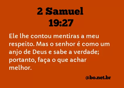 2 Samuel 19:27 NTLH