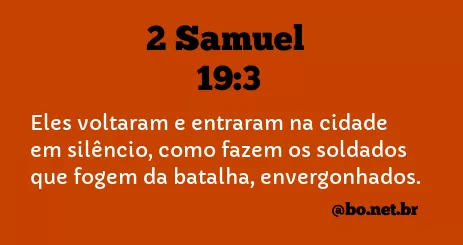 2 Samuel 19:3 NTLH