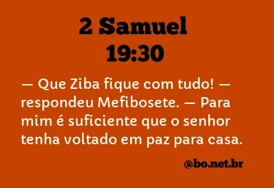 2 Samuel 19:30 NTLH