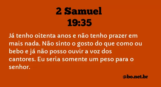 2 Samuel 19:35 NTLH