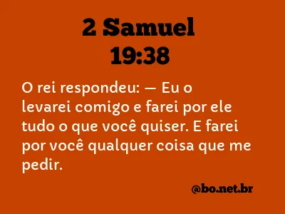 2 Samuel 19:38 NTLH