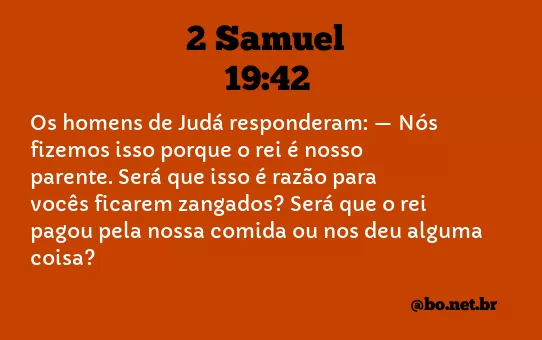 2 Samuel 19:42 NTLH