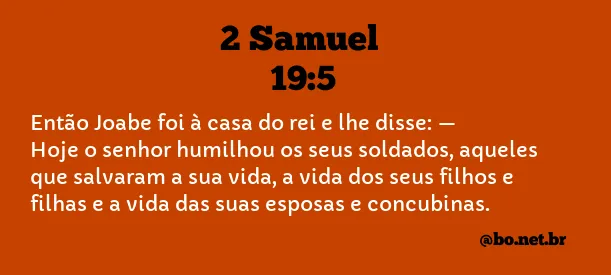 2 Samuel 19:5 NTLH