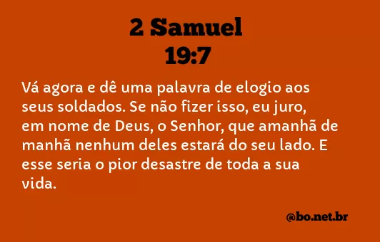 2 Samuel 19:7 NTLH