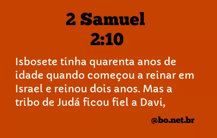2 Samuel 2:10 NTLH