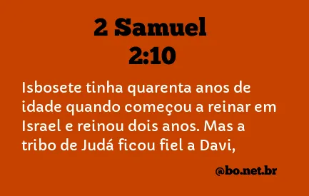 2 Samuel 2:10 NTLH