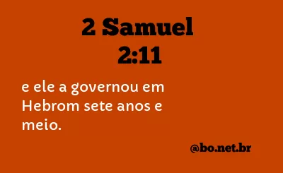 2 Samuel 2:11 NTLH